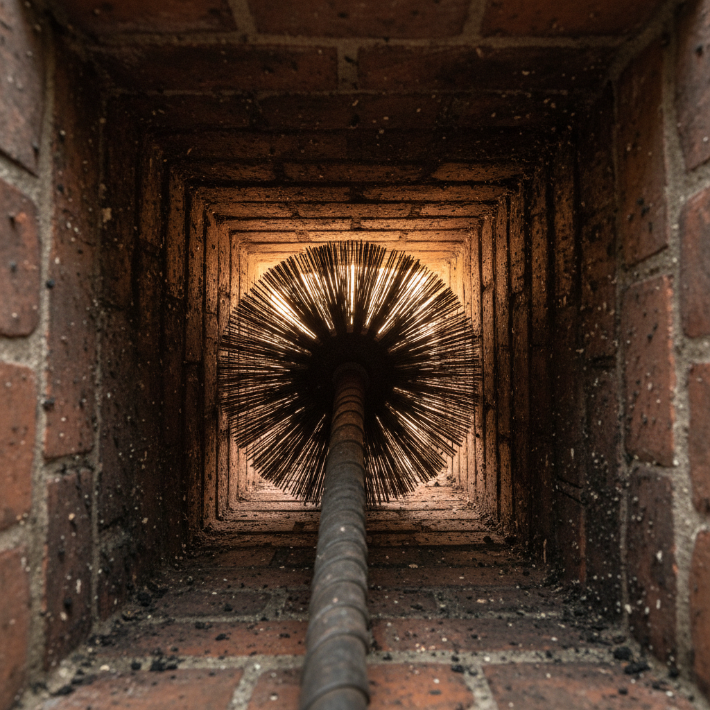 Chimney sweeping in Confolens by a certified sweep
