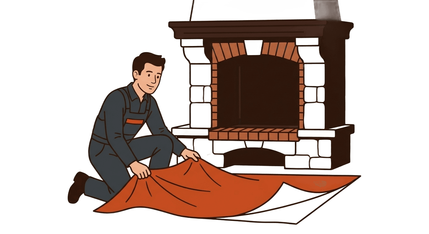 Step 2: fireplace protection