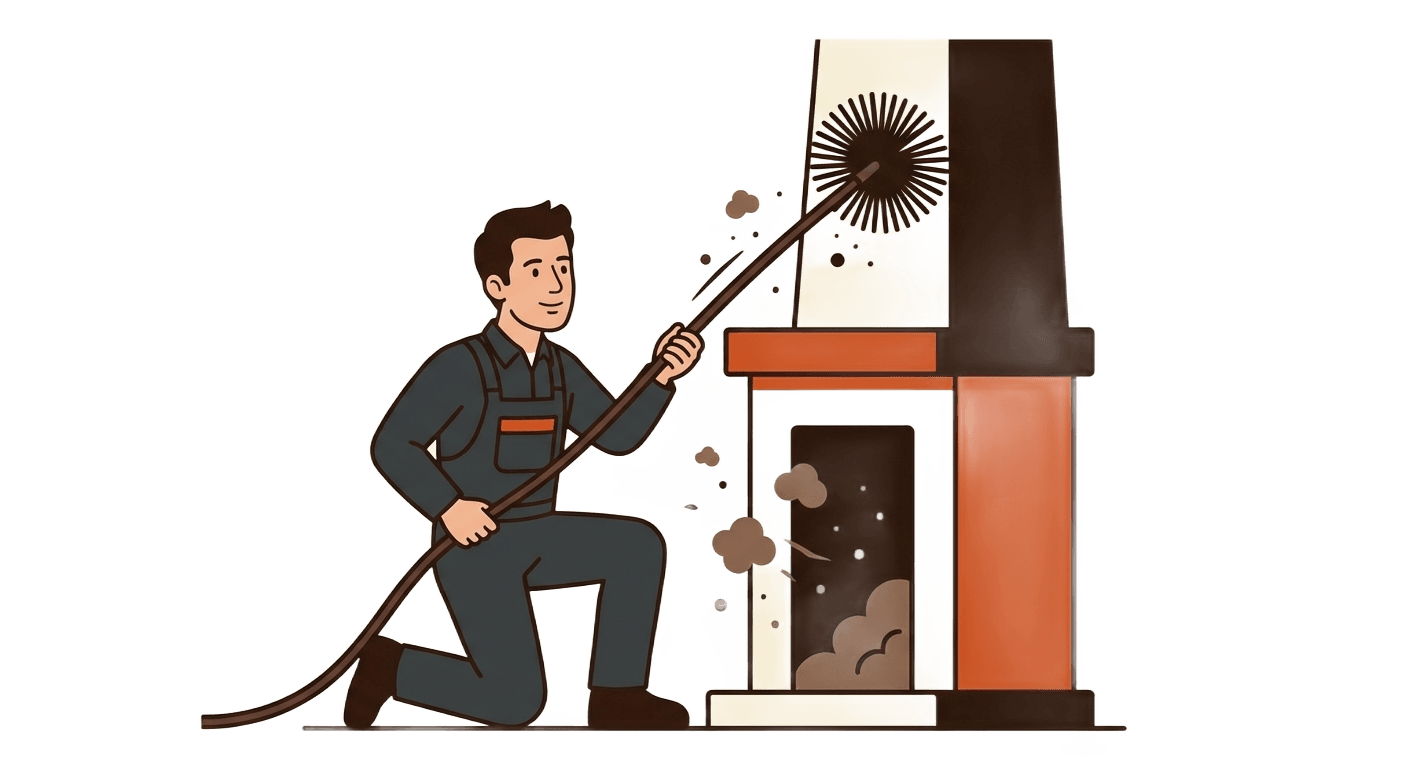 Step 3: mechanical sweeping